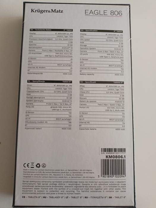 Tablet Krüger&Matz Eagle 806