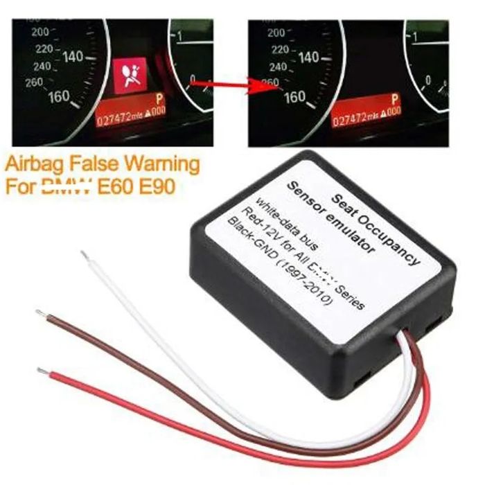 Emulador sensor de airbag banco ocupantes bmw e46 e60 e87 e90 x5 x6