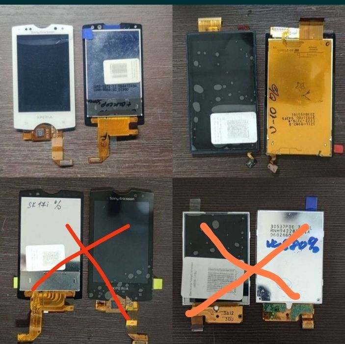Дисплеи, тачскрины Sony Ericsson до 2014 года выпуска. Читать Описание
