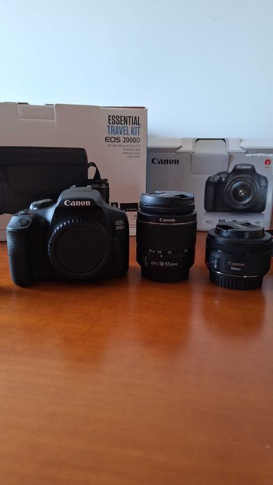 Kit Canon 2000d + EF 50 f1.8 + Extras