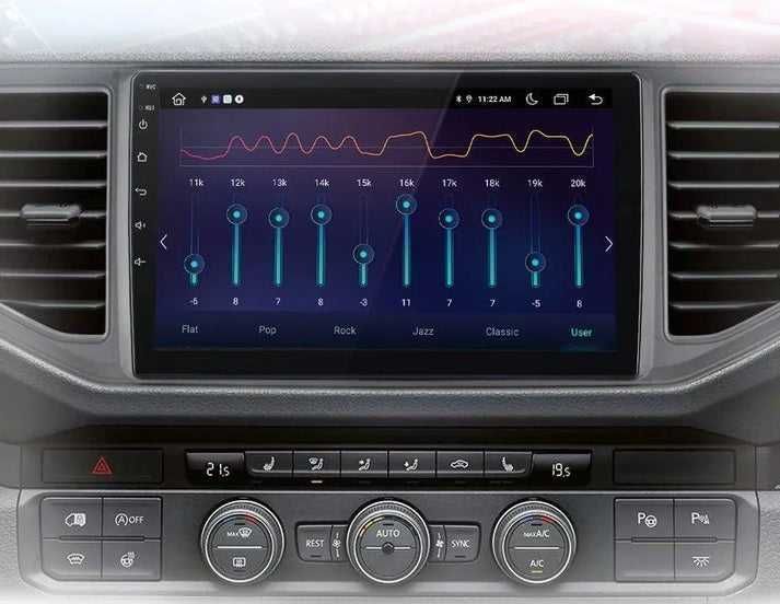 Volkswagen Crafter 2017-2021 – Radio Android 15 10" CarPlay Android Auto GPS Nawigacja Stacja Multimedialna WiFi Bluetooth PL 1GB/32GB