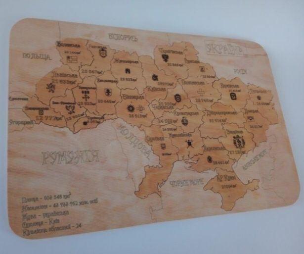Карта України пазли