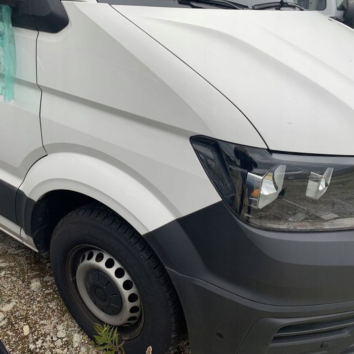 Kpl Przód Maska Zderzak Błotnik Lc9A Pas Lampy Vw Crafter Ii 7C Man Tge 24R