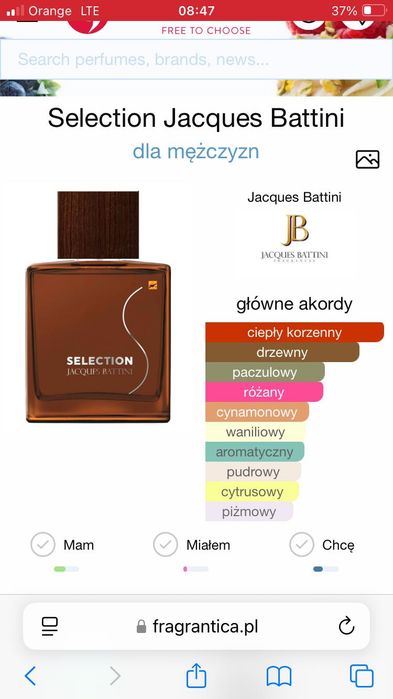 Flakon po edt Selection Jacques Battini