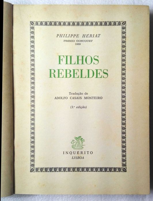 Livro Filhos Rebeldes