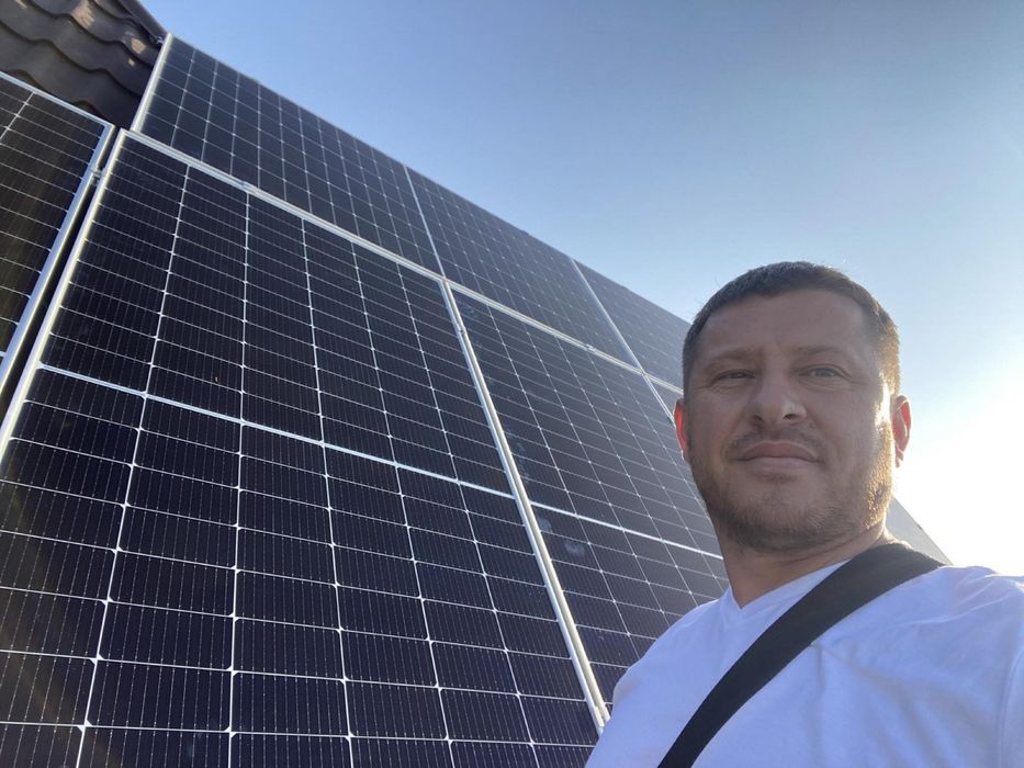 Установка сонячних панелей! Монтаж сонячних станцій!