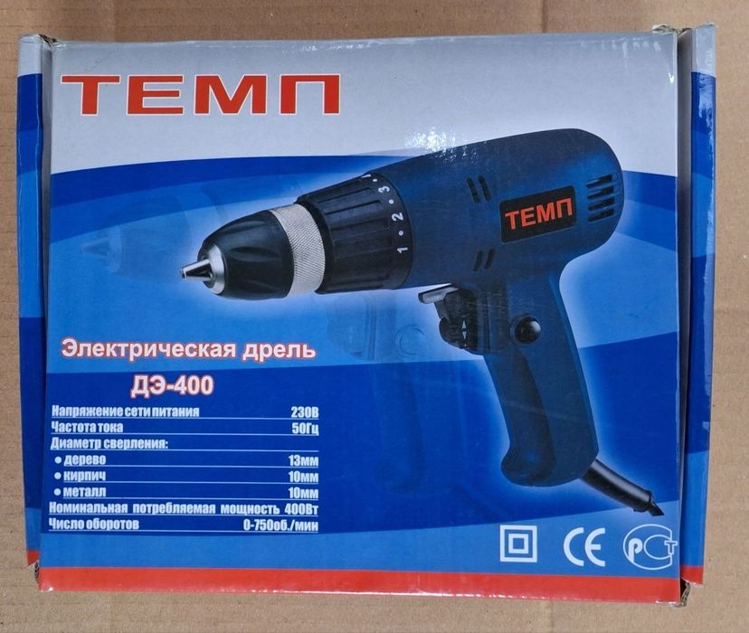 Дрель-шуруповерт ТЕМП — новая!