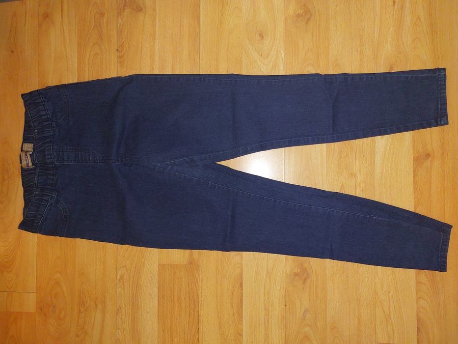 Jegginsy spodnie jeansy skinny ciemny granat rozmiar 36 Janina KIK