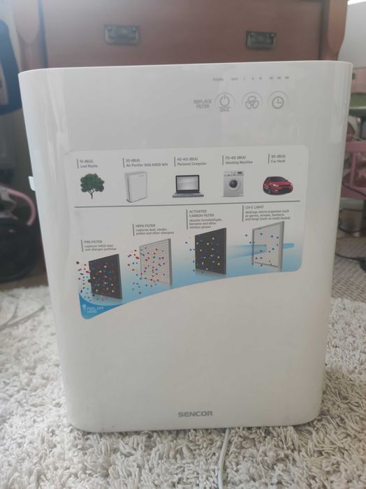 Oczyszczacz powietrza SENCOR SHA 8400WH Filtr HEPA  UV-C