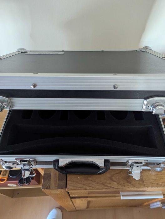 estojo de transporte para microfone