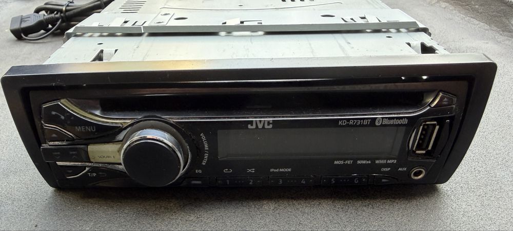 Radio samochodowe jvc kd-r731bt aux plyta usb opcjonalnie bluetootb