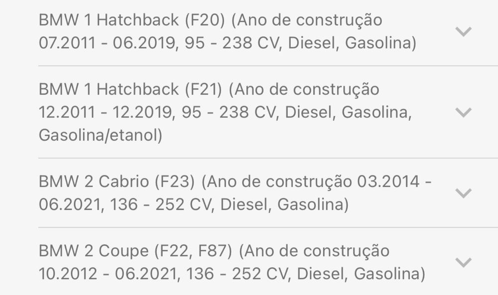 Molas de Suspensão BMW F20 Eibach
