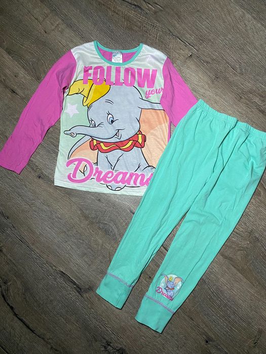 Бавовняна піжама з милим слоненятком дівчинці 7р. Комплект для дому