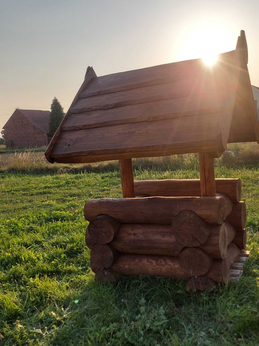Studnia z bali w stylu góralskim
