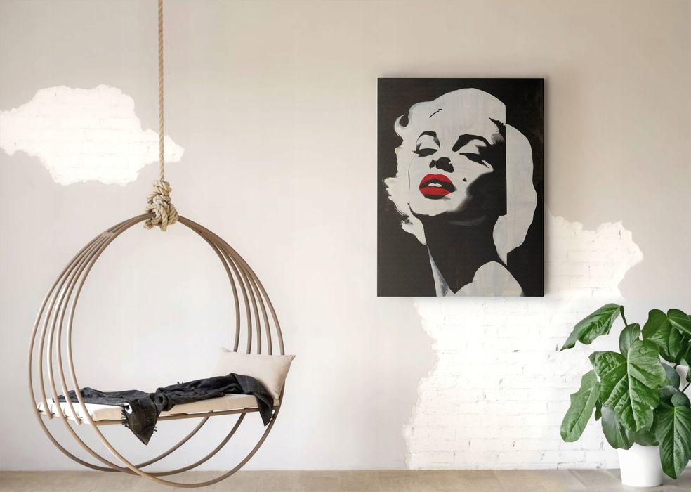 Obraz na płótnie Marilyn Monroe - Pop-Art 45x60 cm do salonu