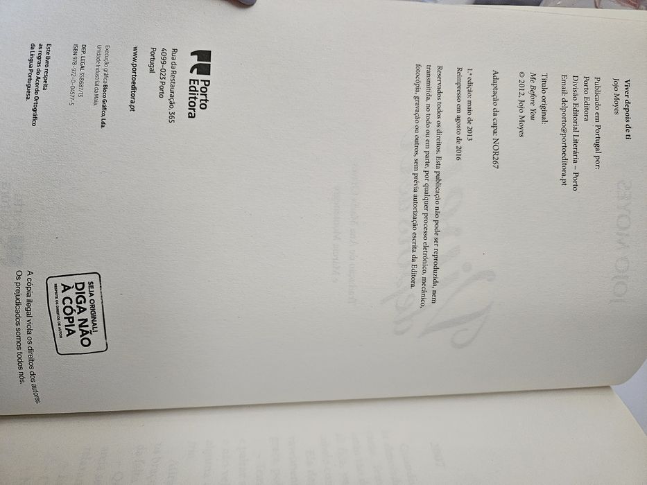 Livro Viver depois de ti