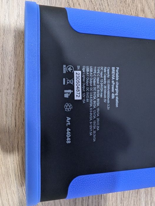 BREVIA ePower 48k 153.6Wh

Capacity: 153.6Wh/48000mAh 3.2V
