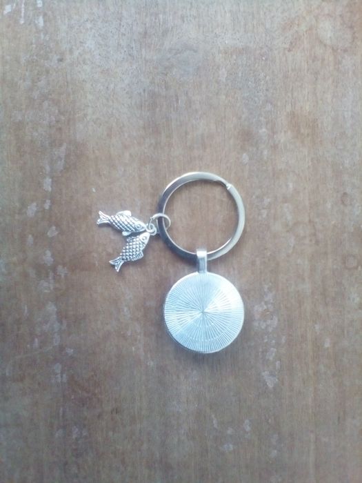 Кот-рыболов брелок для ключей кіт на удачу