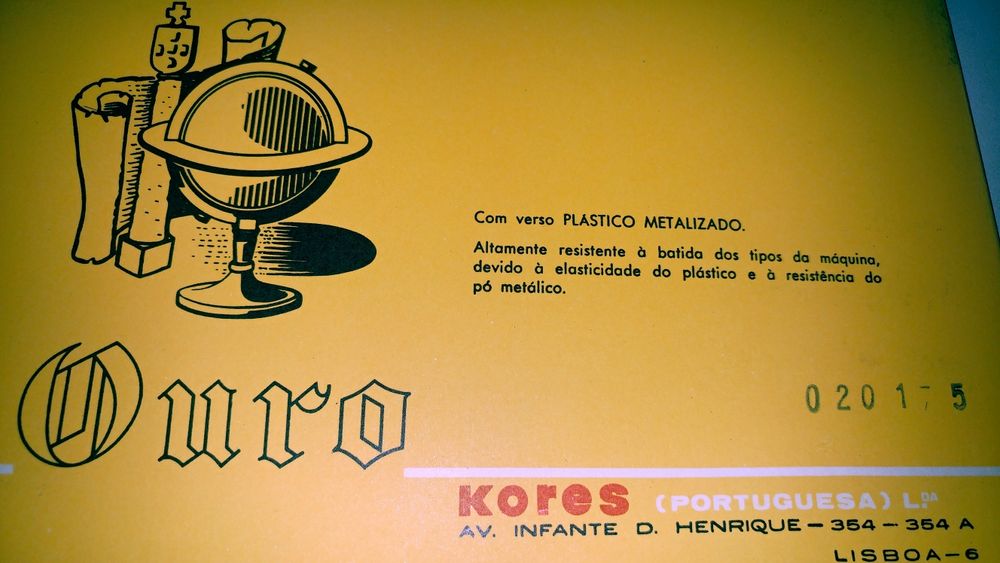 Papel Químico Kores preto  3 embalagens de 100 quimicos