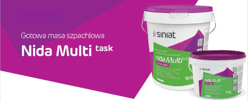SINIAT Multi Task 18kg lekka gotowa masa szpachlowa