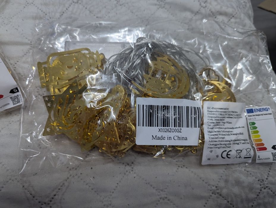 Прикраса гірлянда ліхтарики для рамадану вогники