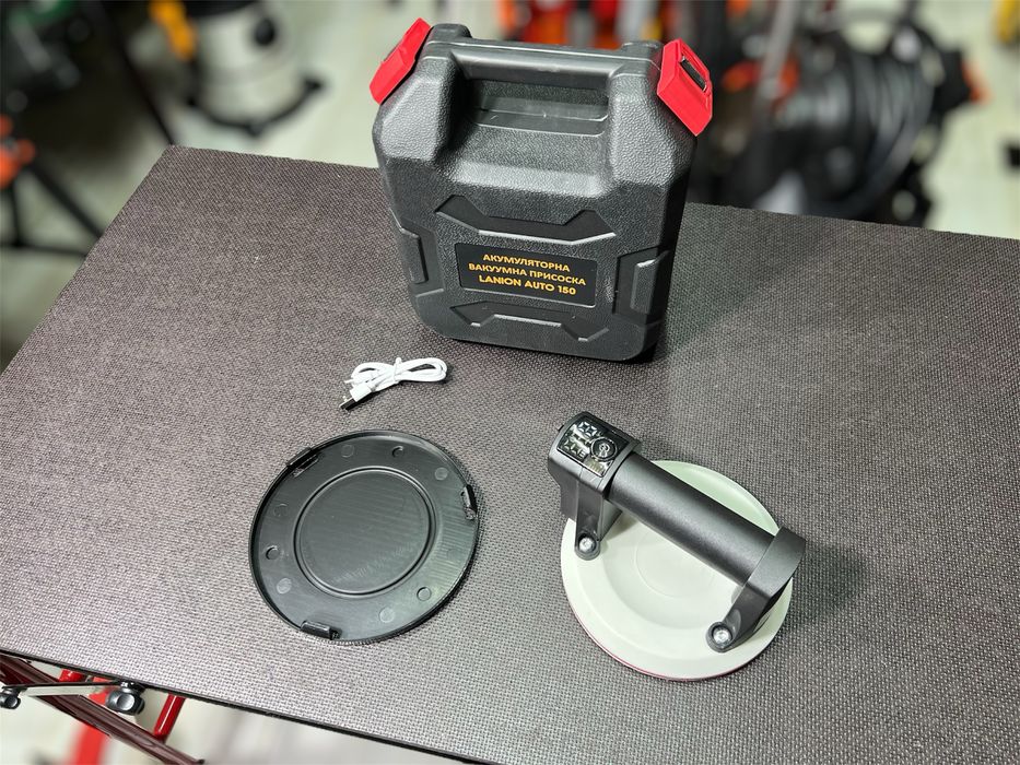 Присоска аккумуляторная LANION AUTO 150 До 90 кг Ø 150 мм