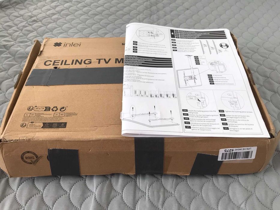 Uchwyt sufitowy TV 23-42 cale + GRATIS