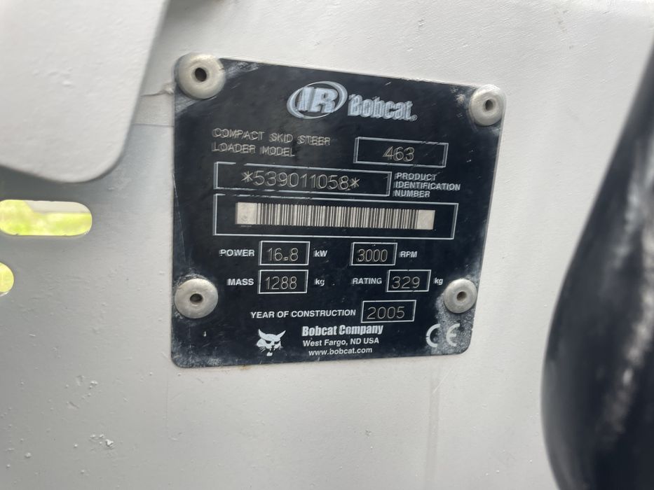Miniładowarka bobcat 463 łyżka , widły