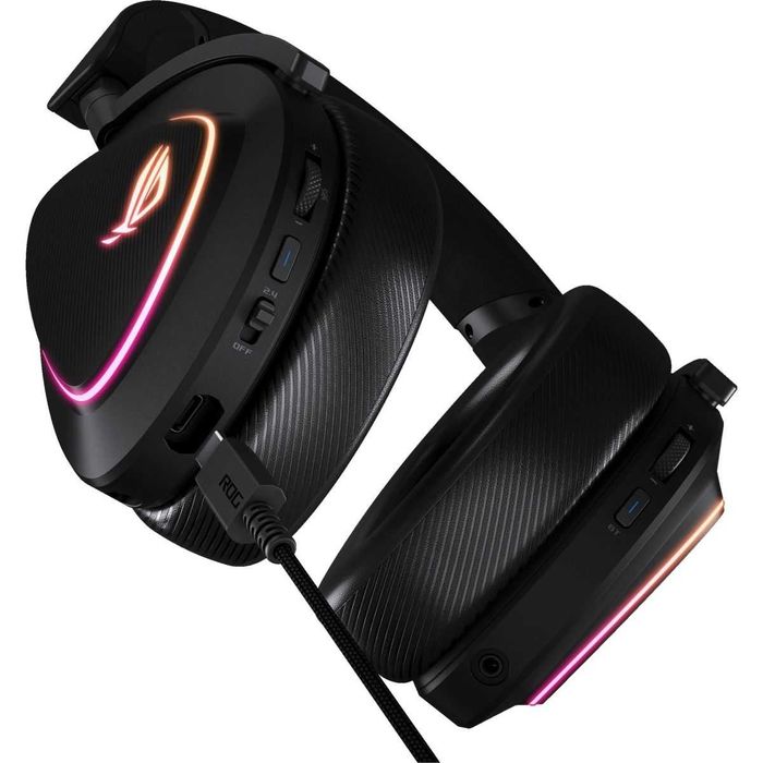 Навушники з мікрофоном ASUS ROG Delta II Black (90YH03W0-BHUA00) | Ігрова гарнітура ПРЕМІУМ