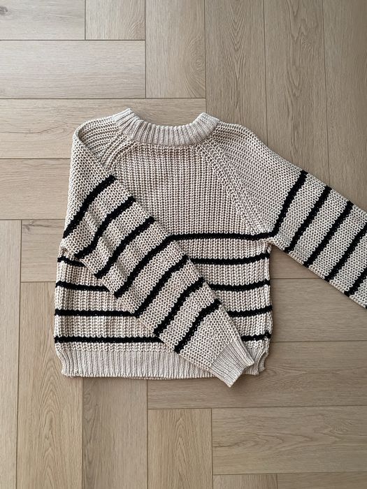 Sweter w paski H&M S 36