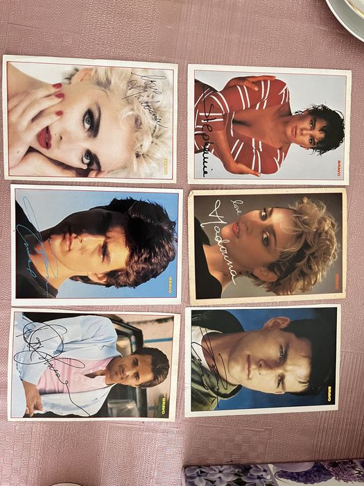 Anos 80 revistas bravo autógrafos artistas