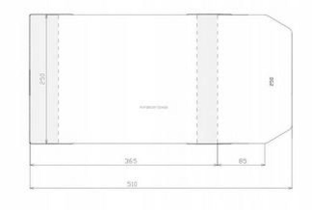 Okładka regulowana 250x450mm (50szt) Sztapel folia,274x273 mm