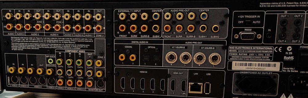 Предусилитель/процессор NAD M15 и NAD M15HD2/NAD M17HD2