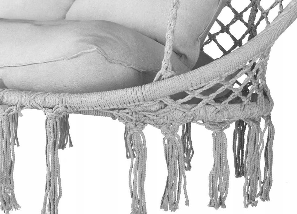 FOTEL WISZĄCY DWUOSOBOWY podwójny hamak huśtawka + poduszki gratis