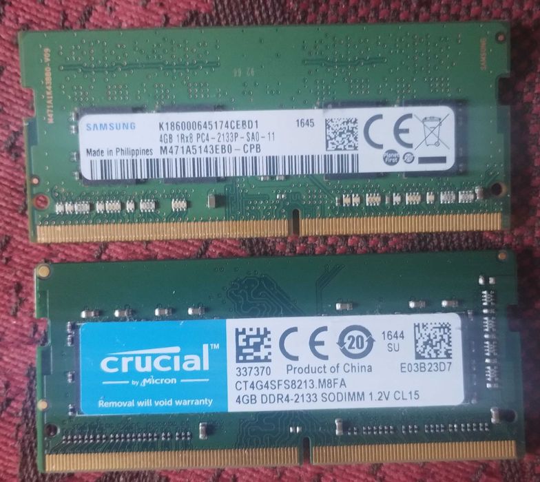 Ram sodimm ddr4 4Gb