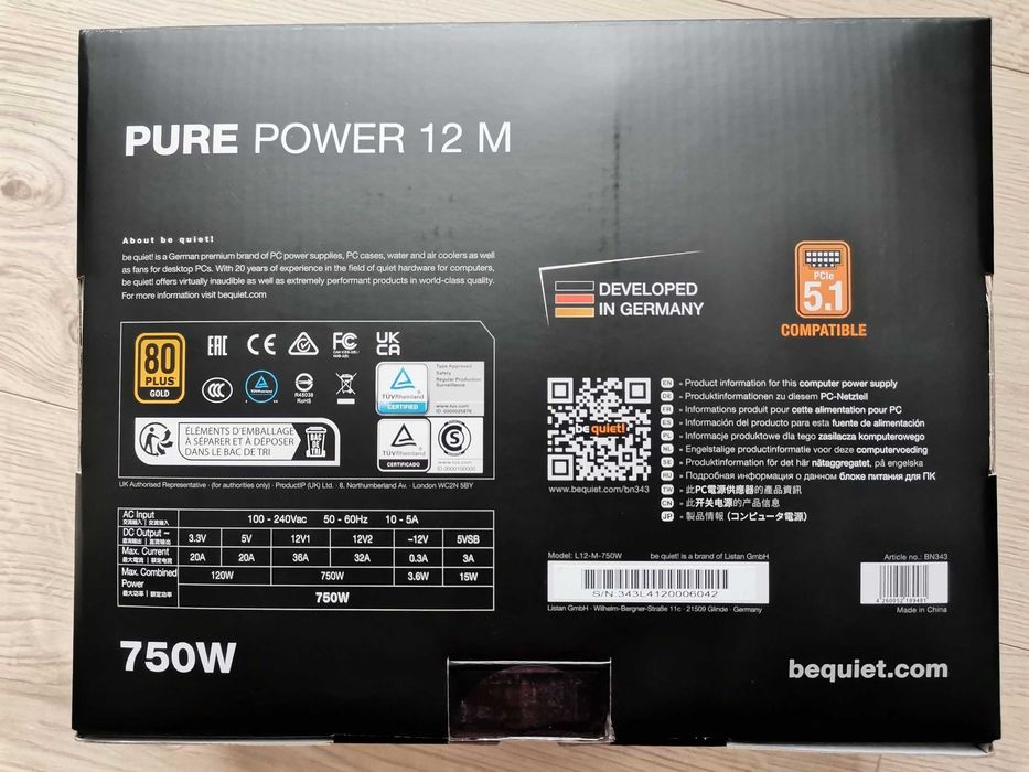 be quiet! Pure Power 12 M 750W
