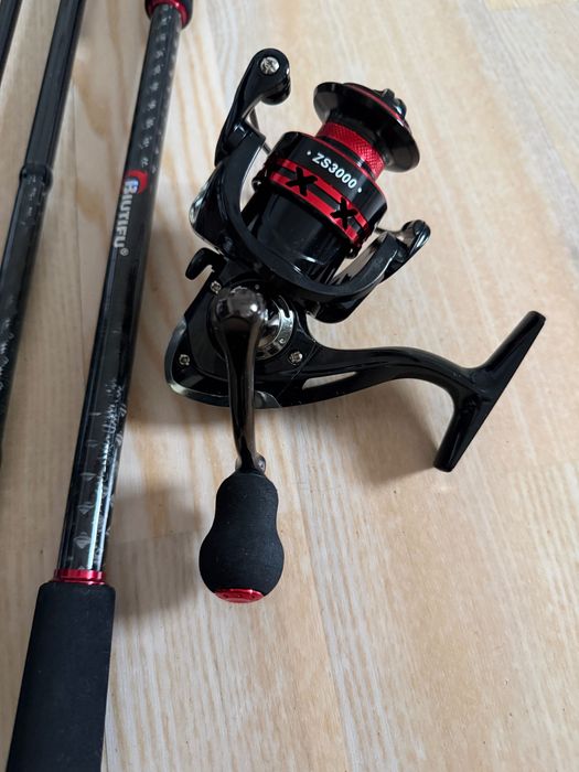 Zestaw Wędka karbonowa spinning 3m Fuji Biutifu + kołowrotek ZS3000