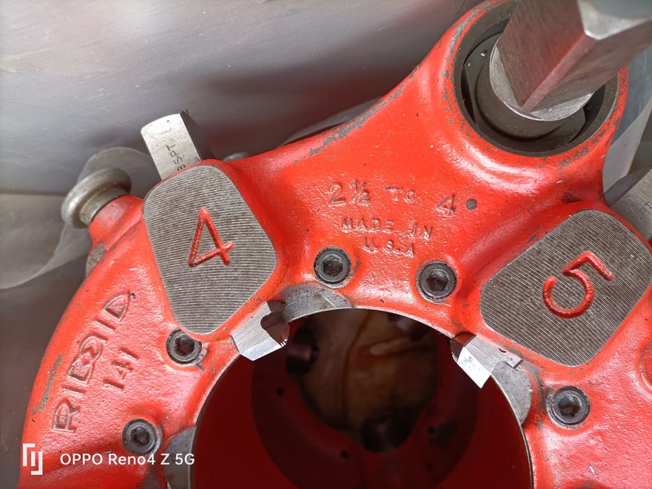 Máquina abrir rosca RIDGID 535, Cabeçotes RIDGID ,4 e 6 Novos