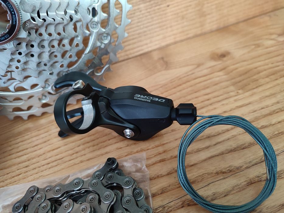 Групсет Shimano Deore m5100 з m6100 заднім перемикачем