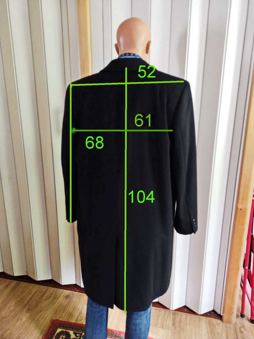 Стильное мужское шерстяное пальто  Италия DANIEL  RIZOTTO    р.50-52