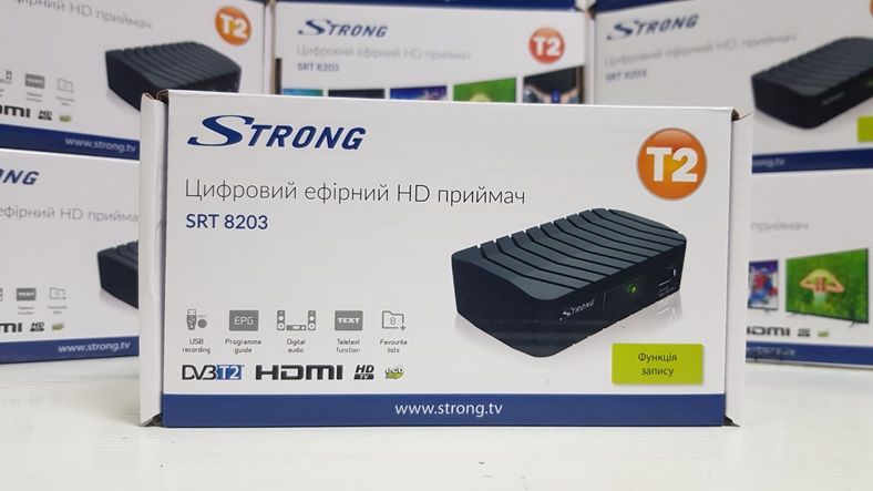 Приставка Т2 DVB-T2 Strong SRT 8203 IPTV YouTube MeGoGo приемник ресив ...