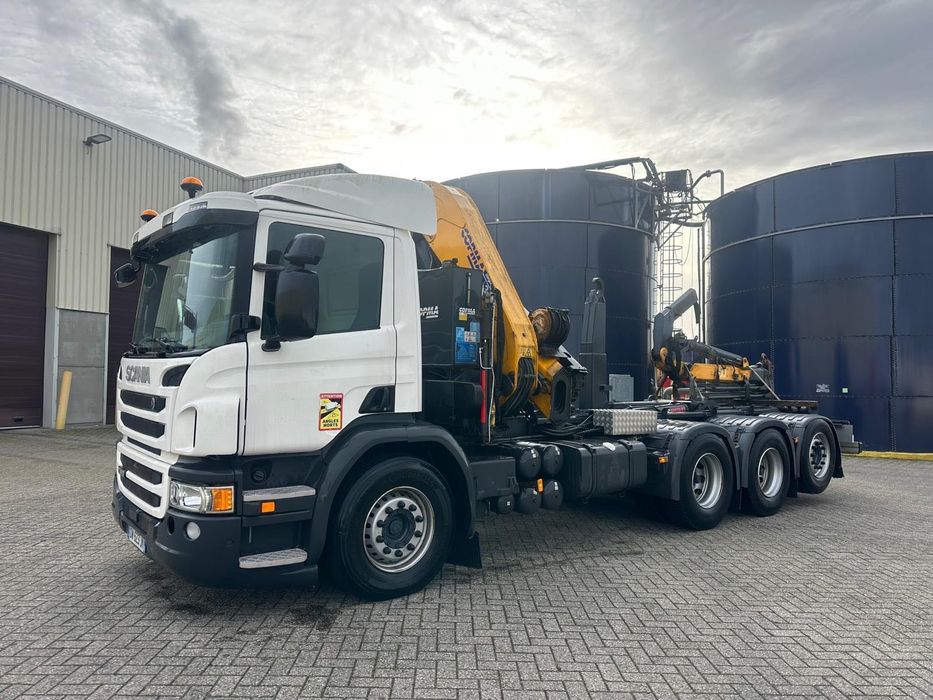 Scania P410 Grue Compa 300 + Jib