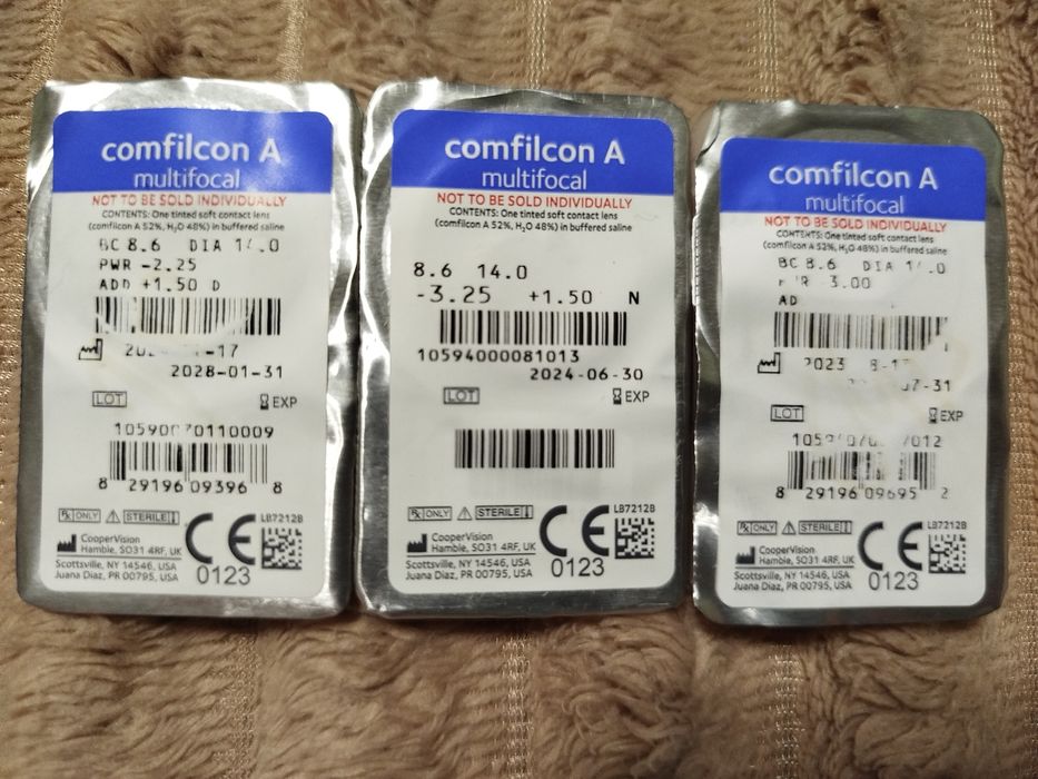 Мультифокальна контактна лінза Biofinity Multifocal -2.25 +1.50 D