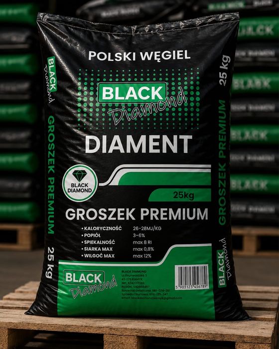 Węgiel groszek 26-28Mj/kg Polska kopalnia