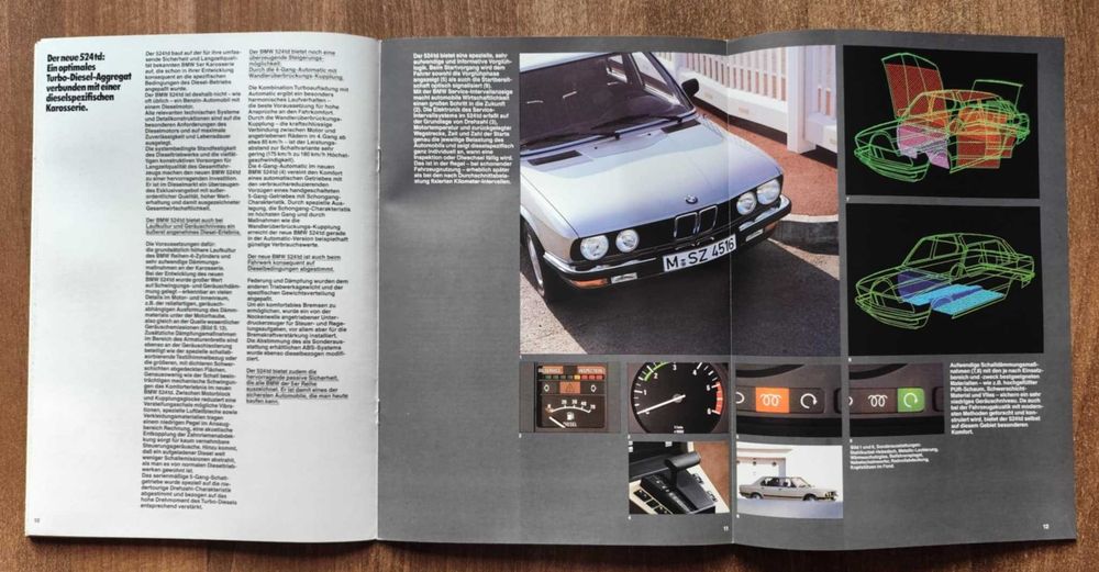 Prospekt BMW 524 TD 1983