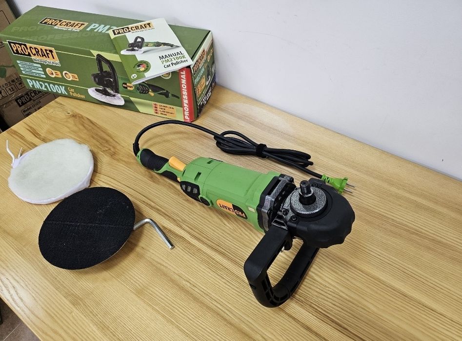 Полировальная машина шлифмашина Прокрафт Стабилизация об. Плавный пуск