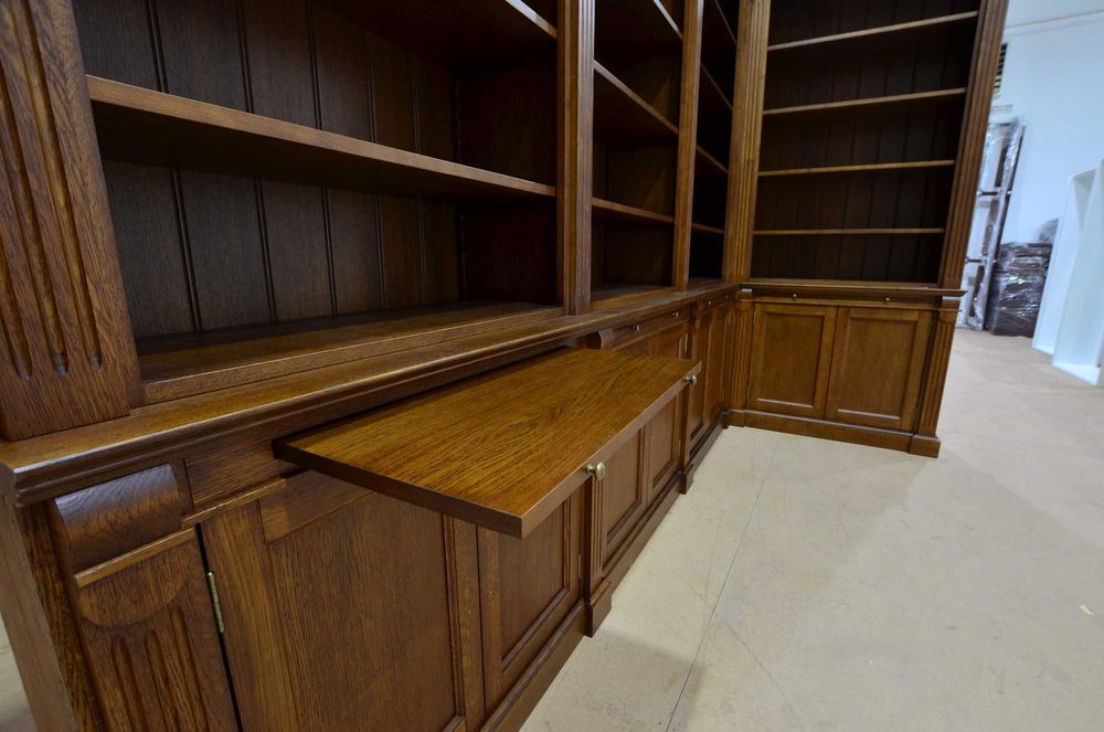 Biblioteka AMSTERDAM dębowa Narożna