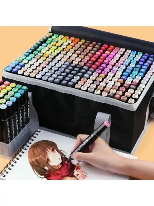 Маркери TOUCH Sketch Marker Black 36,48,60,80,120,168,204,262 шт+сумка