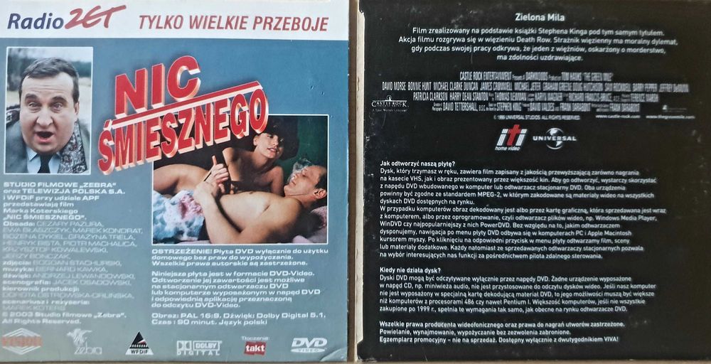 Film Nic Śmiesznego - Zielona Mila - DVD