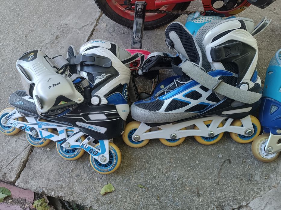 Ролики 46 розмір +захист на руки